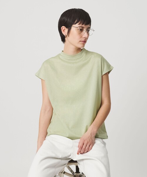 BEAUTY&YOUTH UNITED ARROWS(ビューティーアンドユースユナイテッドアローズ)の「クルーネック フレンチスリーブ カットソー(Tシャツ/カットソー・レディース・ライトピンク/オリーブ/ブラック/オフホワイト/その他6/コバルトブルー/ライム/ダークブラウン・FREE)」の11枚目の写真