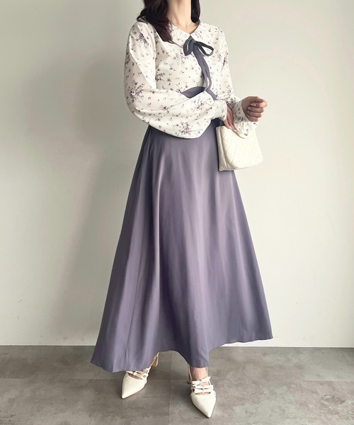 apres jour(アプレジュール)の「花柄ドッキングワンピース(ワンピース・レディース・ブルー系その他/ブラック系その他/パープル系その他・フリー/X-LARGE)」の12枚目の写真