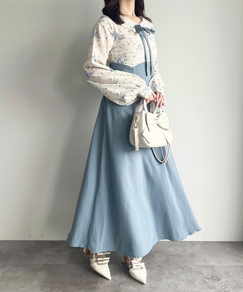 apres jour(アプレジュール)の「花柄ドッキングワンピース(ワンピース・レディース・ブルー系その他/ブラック系その他/パープル系その他・フリー/X-LARGE)」の19枚目の写真