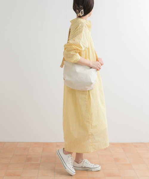 URBAN RESEARCH DOORS（アーバンリサーチドアーズ）の「カラーストライプシャツワンピース（ワンピース・レディース・グリーン/イエロー/ブルー・MEDIUM）」の12枚目の写真