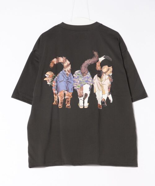 CORISCO(コリスコ)の「アニマルリゾート柄Tシャツ(M1)(Tシャツ/カットソー・メンズ・ホワイト系1/ホワイト系2/グレー系2/ブラック系2/オートミール/キナリ/グレー系1/ブラック系1・MEDIUM/LARGE/X-LARGE)」の12枚目の写真