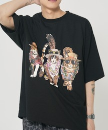 アニマルリゾート柄Tシャツ(M1)