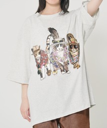 アニマルリゾート柄Tシャツ(M1)