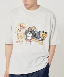 アニマルリゾート柄Tシャツ(M1)