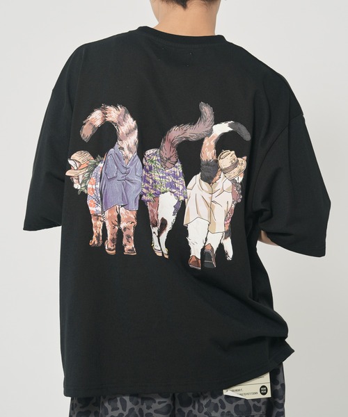 CORISCO(コリスコ)の「アニマルリゾート柄Tシャツ(M1)(Tシャツ/カットソー・メンズ・ホワイト系1/ホワイト系2/グレー系2/ブラック系2/オートミール/キナリ/グレー系1/ブラック系1・MEDIUM/LARGE/X-LARGE)」の19枚目の写真