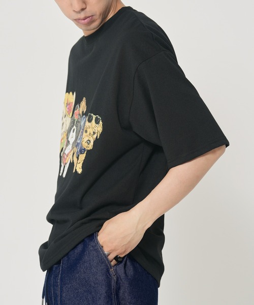 CORISCO(コリスコ)の「アニマルリゾート柄Tシャツ(M1)(Tシャツ/カットソー・メンズ・ホワイト系1/ホワイト系2/グレー系2/ブラック系2/オートミール/キナリ/グレー系1/ブラック系1・MEDIUM/LARGE/X-LARGE)」の21枚目の写真