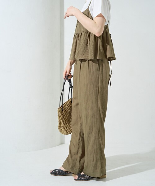 FREAK'S STORE（フリークスストア）の「限定展開　ワッシャー加工 キャミ パンツ セットアップ（セットアップ・レディース・ネイビー/ナチュラル/ブルーグリーン/ブラック/ブラウン/オレンジ・SMALL/MEDIUM）」の13枚目の写真