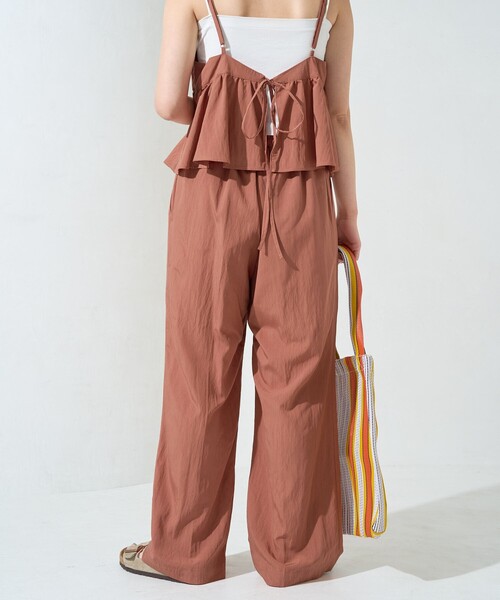 FREAK'S STORE（フリークスストア）の「限定展開　ワッシャー加工 キャミ パンツ セットアップ（セットアップ・レディース・ネイビー/ナチュラル/ブルーグリーン/ブラック/ブラウン/オレンジ・SMALL/MEDIUM）」の22枚目の写真