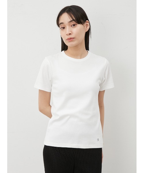 Mila Owen ミラオーエン　カットソー　白　1 セール】フライスコンパクトTシャツ（Tシャツ/カットソー