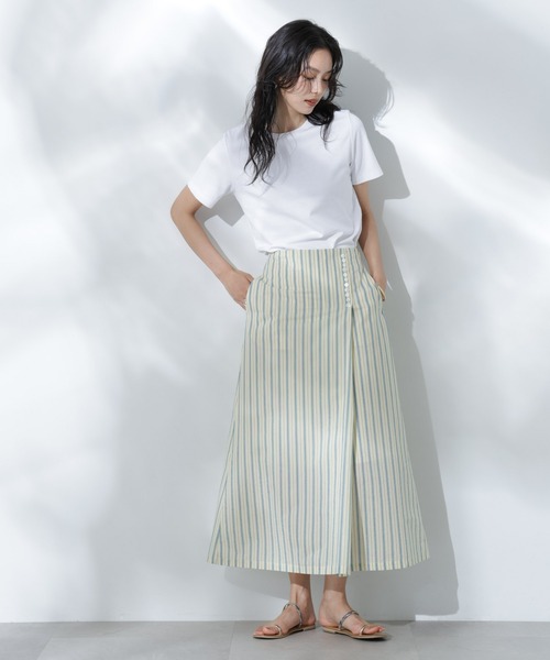 NANO universe(ナノユニバース)の「Anti Soaked(R) 汗染み防止クルーネックTシャツ(Tシャツ/カットソー・レディース・ホワイト/ブラック/カーキ/チャコール・S/M/L)」の22枚目の写真