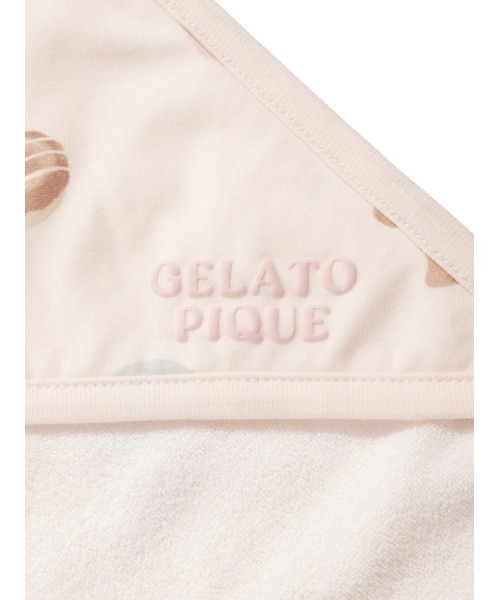 GELATO PIQUE クマ柄・アイスクリーム柄ブランケット 約70×70cm gelato pique - 【BABY】アイスクリームアニマルモチーフ baby