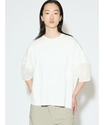 MIDIUMISOLID（ミディウミソリッド）の「MIDIUMISOLID for Ladies シアースリーブコンシャスT（Tシャツ/カットソー）」