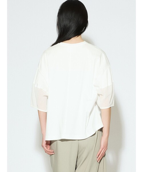 MIDIUMISOLID / ミディウミソリッド MIDIUMISOLID for Ladies シアースリーブコンシャスT セール】MIDIUMISOLID for Ladies シアースリーブコンシャスT（T