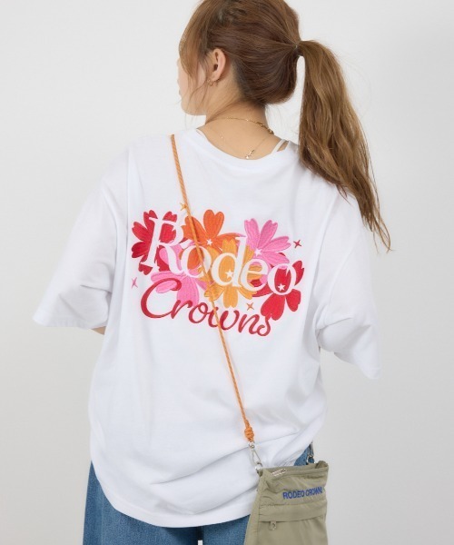 セール】Flower Logo Embroidery Tシャツ（Tシャツ/カットソー