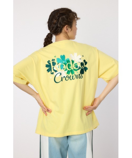 Flower Logo Embroidery Tシャツ（Tシャツ/カットソー）｜RODEO