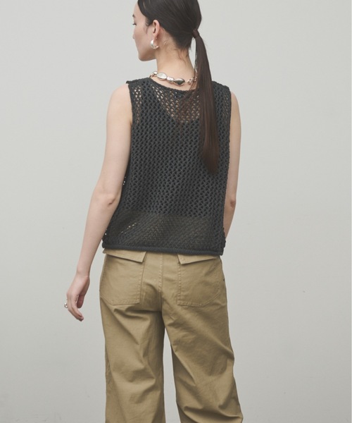 Mesh Knit Vest / メッシュニットベスト（ベスト）｜Lutim by u