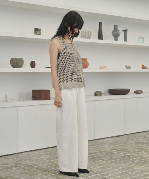 セール】Mesh Knit Vest / メッシュニットベスト（ベスト