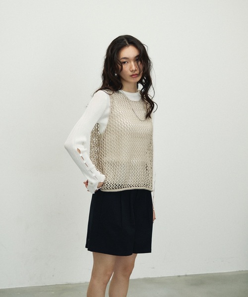 Køb Baserange Loulou Vest i Gul – Rezet Store
