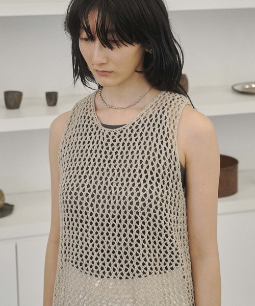 美品L'Appartement Knit Vestニットベスト ベージュ 美品L'Appartement Knit Vestニットベスト ベージュ ニットベスト