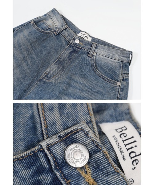 BEIDELLI（ベイデリー）の「[BELLIDE MADE] バルーンワイドデニムパンツ（デニムパンツ・レディース・ダークグレー/ブルー・SMALL/MEDIUM/LARGE）」の14枚目の写真