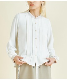 Settimissimo（セッティミッシモ）の「バンドカラー ピンタック 2WAY スリーブ ブラウス（シャツ/ブラウス）」