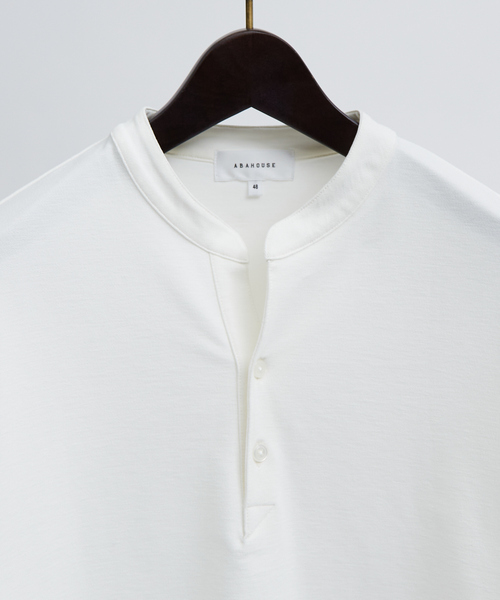 【接触冷感】Vネック スキッパーTシャツ/ヘンリーネック/COVEROSS(R) 接触冷感】Vネック スキッパーTシャツ/ヘンリーネック/COVEROSS