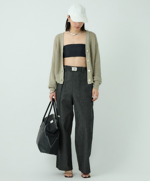 Chaos（カオス）の「Chaos(カオス)/◆WHY NOT NOW◆バナックデニム（デニムパンツ・レディース・ブラック・38/36/34）」の4枚目の写真