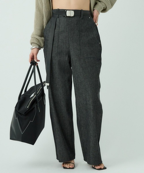 Chaos（カオス）の「Chaos(カオス)/◆WHY NOT NOW◆バナックデニム（デニムパンツ・レディース・ブラック・38/36/34）」の9枚目の写真