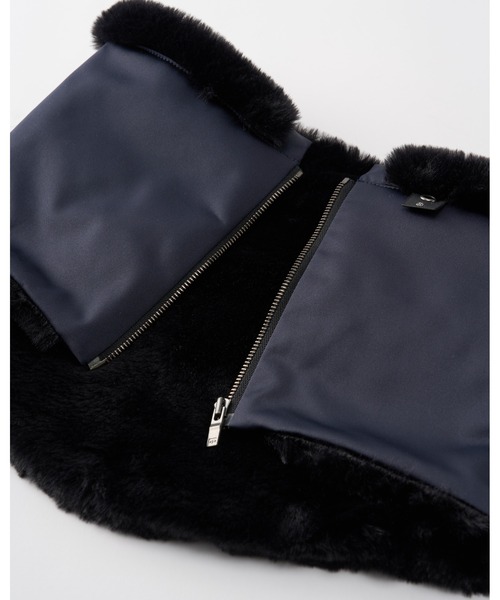 wjk(ダヴルジェイケイ)の「combi neck warmer(ネックウォーマー/スヌード・メンズ・ネイビー/ブラック・FREE)」の13枚目の写真