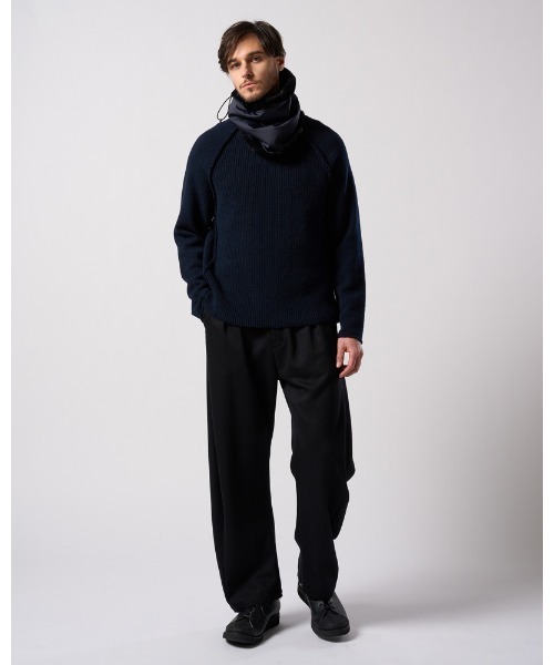 wjk（ダヴルジェイケイ）の「combi neck warmer（ネックウォーマー/スヌード・メンズ・ネイビー/ブラック・FREE）」の22枚目の写真