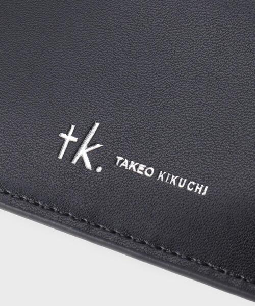 TAKEO KIKUCHI ブラック 二つ折り財布 サフィアーノPVC二つ折り財布（財布） | tk.TAKEO KIKUCHI