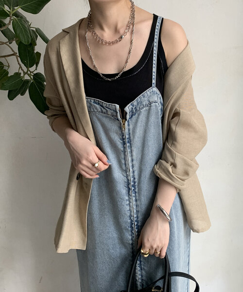 tシャツ ラメステッチキャミタンク レディース ラメステッチキャミタンク（Tシャツ/カットソー）｜DouDou