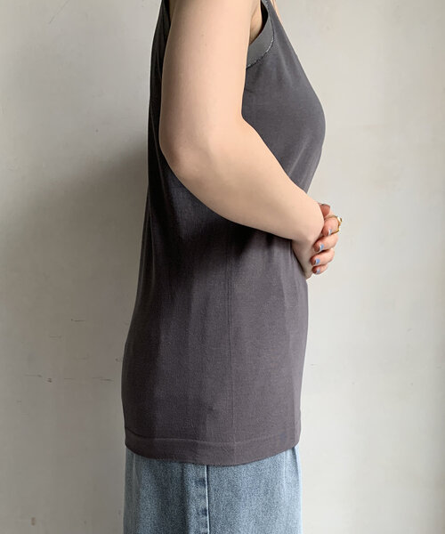tシャツ ラメステッチキャミタンク レディース ラメステッチキャミタンク（Tシャツ/カットソー）｜DouDou