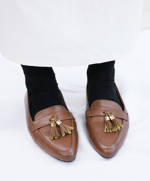EASTBOY(イーストボーイ)の「【完売】《EASTBOY》イーストボーイ タッセル ローファー(ローファー・レディース・ブラック/ブラウン・23.5cm/24cm/24.5cm/22.5㎝)」の13枚目の写真
