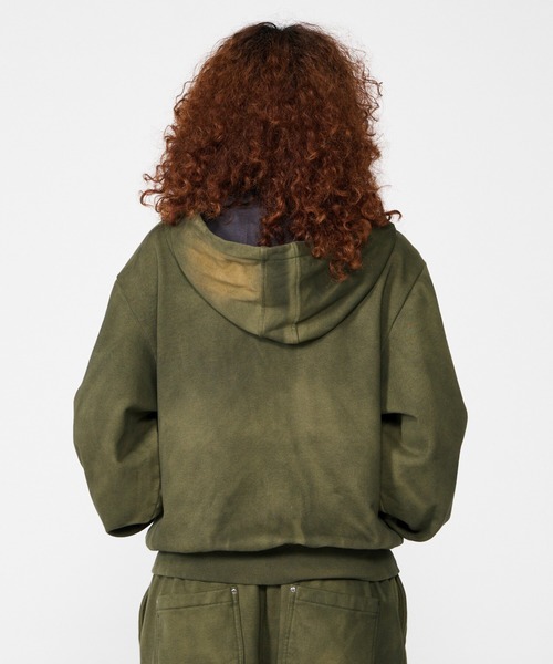 BEEDEN(ビーデン)の「BLEACH DYE REVERSIBLE PARKER(パーカー・レディース・カーキ/ブラック・FREE)」の22枚目の写真