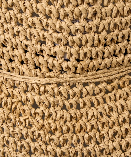 COLONY 2139(コロニートゥーワンスリーナイン)の「手編みつば広ペーパーハット(ハット・レディース・ブラック/ベージュ/モカ・FREE)」の4枚目の写真