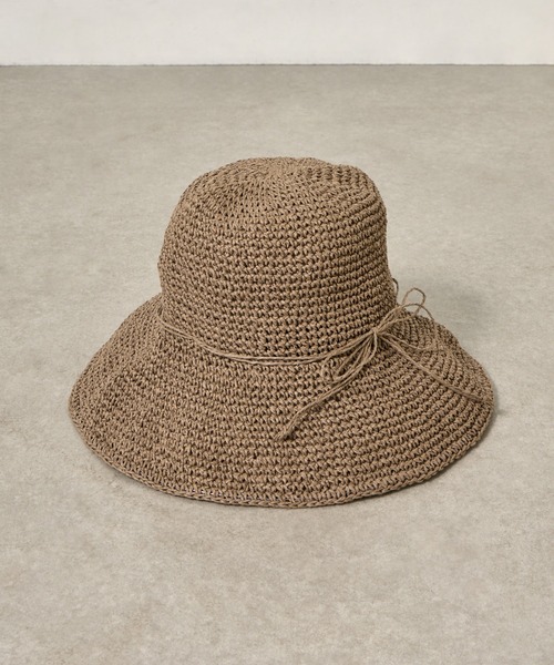 COLONY 2139(コロニートゥーワンスリーナイン)の「手編みつば広ペーパーハット(ハット・レディース・ブラック/ベージュ/モカ・FREE)」の22枚目の写真
