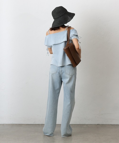 COLONY 2139(コロニートゥーワンスリーナイン)の「手編みつば広ペーパーハット(ハット・レディース・ブラック/ベージュ/モカ・FREE)」の21枚目の写真