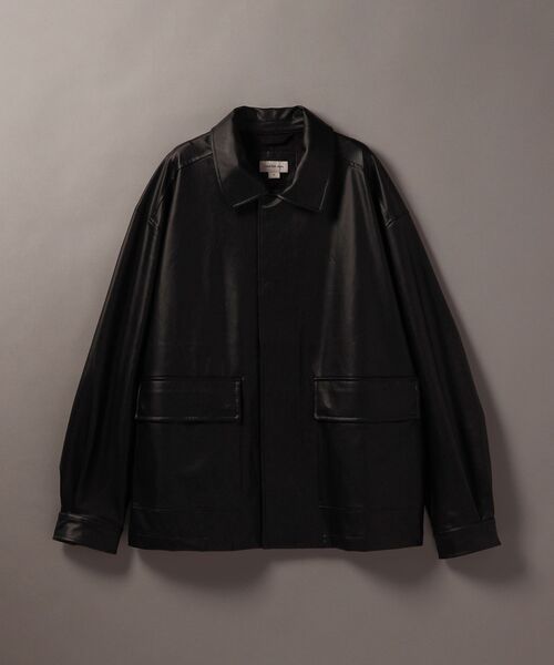 Calvin Klein（カルバン・クライン）の「フェイクレザー ジャケット（シャツ/ブラウス・メンズ・ブラック・M/L/XL）」の6枚目の写真