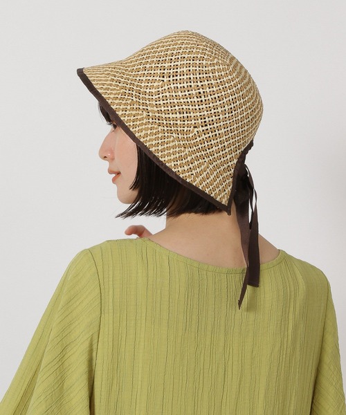 LAKOLE（ラコレ）の「リボン付きペーパーハット / 288133（ハット・レディース・ブラック/ブラウン・FREE）」の21枚目の写真