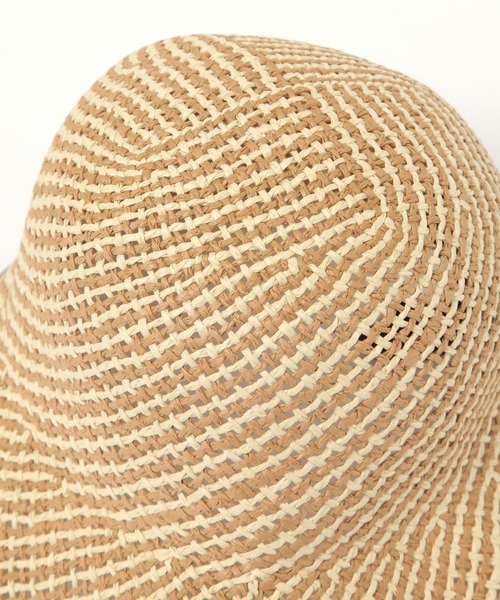 LAKOLE（ラコレ）の「リボン付きペーパーハット / 288133（ハット・レディース・ブラック/ブラウン・FREE）」の3枚目の写真