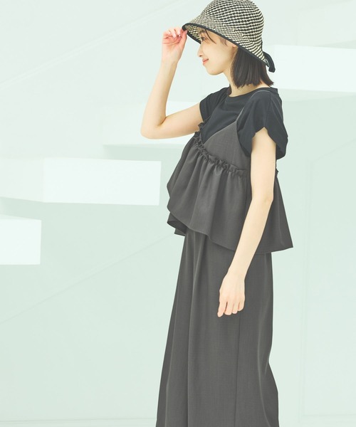 LAKOLE（ラコレ）の「リボン付きペーパーハット / 288133（ハット・レディース・ブラック/ブラウン・FREE）」の16枚目の写真