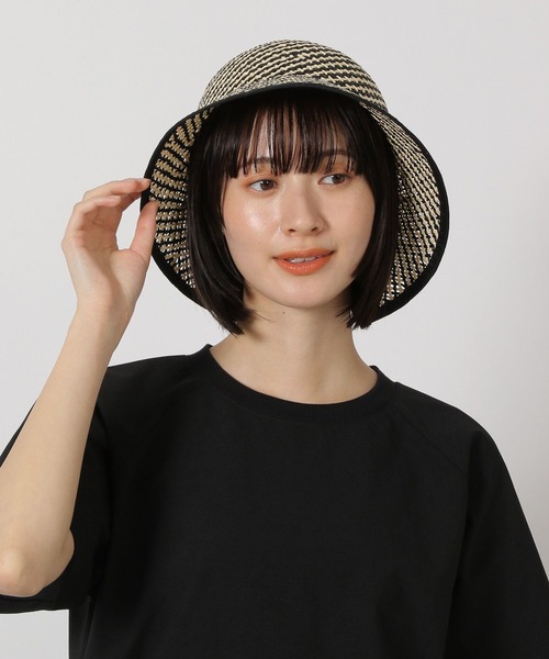 LAKOLE（ラコレ）の「リボン付きペーパーハット / 288133（ハット・レディース・ブラック/ブラウン・FREE）」の19枚目の写真
