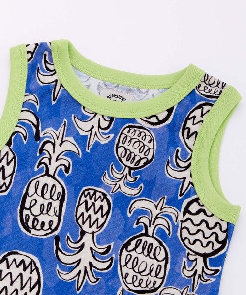 Ocean&Ground（オーシャン&グラウンド）の「ｿｳｶﾞﾗﾀﾝｸﾄｯﾌﾟ（タンクトップ・キッズ・ブルー/ブラック・80/90/100/110/120/140/130）」の5枚目の写真