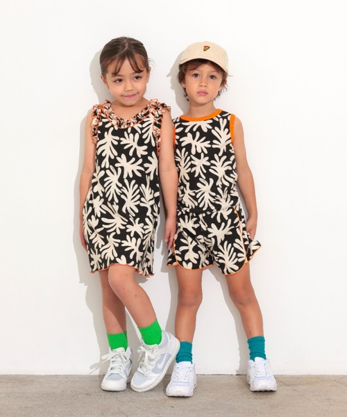 Ocean&Ground（オーシャン&グラウンド）の「ｿｳｶﾞﾗﾀﾝｸﾄｯﾌﾟ（タンクトップ・キッズ・ブルー/ブラック・80/90/100/110/120/140/130）」の14枚目の写真