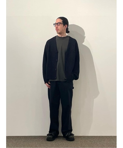 ESTNATION(エストネーション)の「ESTNATION / ガーメントダイ クラッシュカットソー(Tシャツ/カットソー・メンズ・チャコールグレー/ネイビー/レッド・SMALL/MEDIUM)」の7枚目の写真