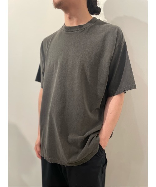 ESTNATION(エストネーション)の「ESTNATION / ガーメントダイ クラッシュカットソー(Tシャツ/カットソー・メンズ・チャコールグレー/ネイビー/レッド・SMALL/MEDIUM)」の8枚目の写真