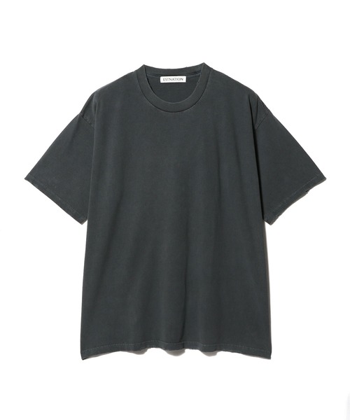 ESTNATION(エストネーション)の「ESTNATION / ガーメントダイ クラッシュカットソー(Tシャツ/カットソー・メンズ・チャコールグレー/ネイビー/レッド・SMALL/MEDIUM)」の13枚目の写真