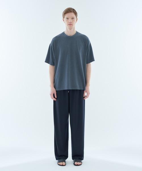 ESTNATION(エストネーション)の「ESTNATION / ガーメントダイ クラッシュカットソー(Tシャツ/カットソー・メンズ・チャコールグレー/ネイビー/レッド・SMALL/MEDIUM)」の12枚目の写真