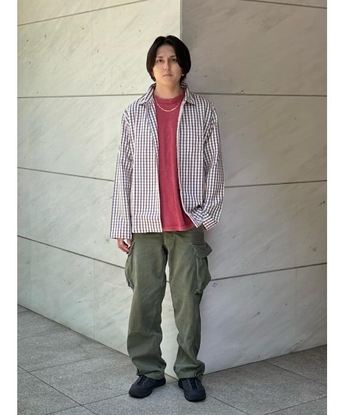 ESTNATION(エストネーション)の「ESTNATION / ガーメントダイ クラッシュカットソー(Tシャツ/カットソー・メンズ・チャコールグレー/ネイビー/レッド・SMALL/MEDIUM)」の18枚目の写真